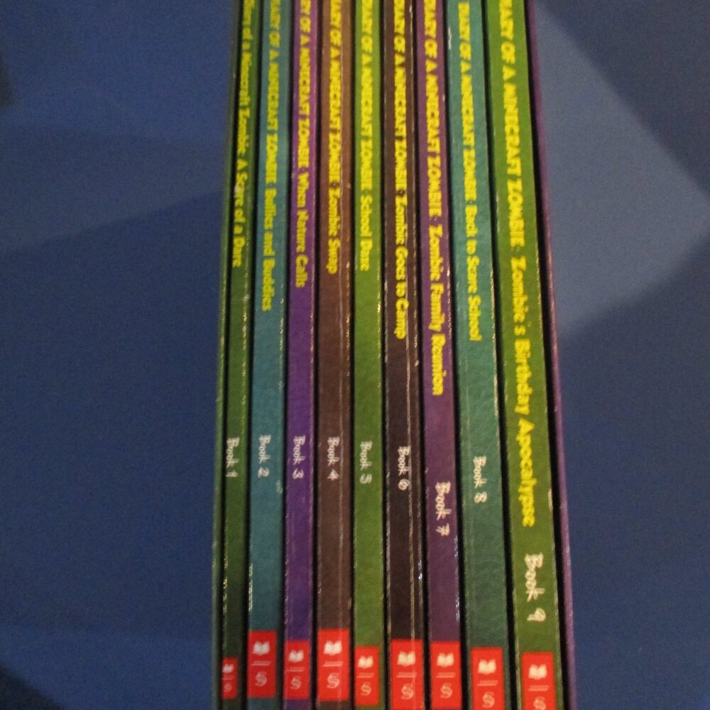 Diary Of A Minecraft Zombie Books Volumes 1-9 Scholastic Series Childrens Kids